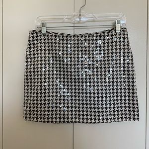 Vintage, Sequin Houndstooth Miniskirt!